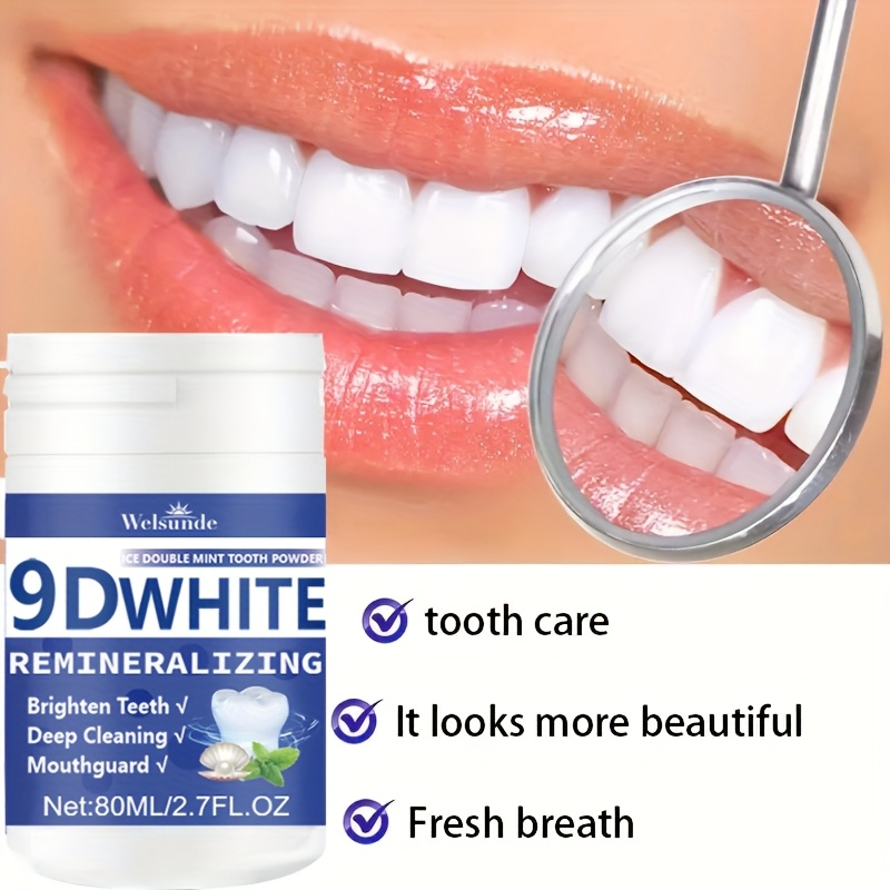 Teeth Whitening Near Me - 9D White Remineraliserend hydroxyapatite tandpoeder, tandenbleekpoeder,