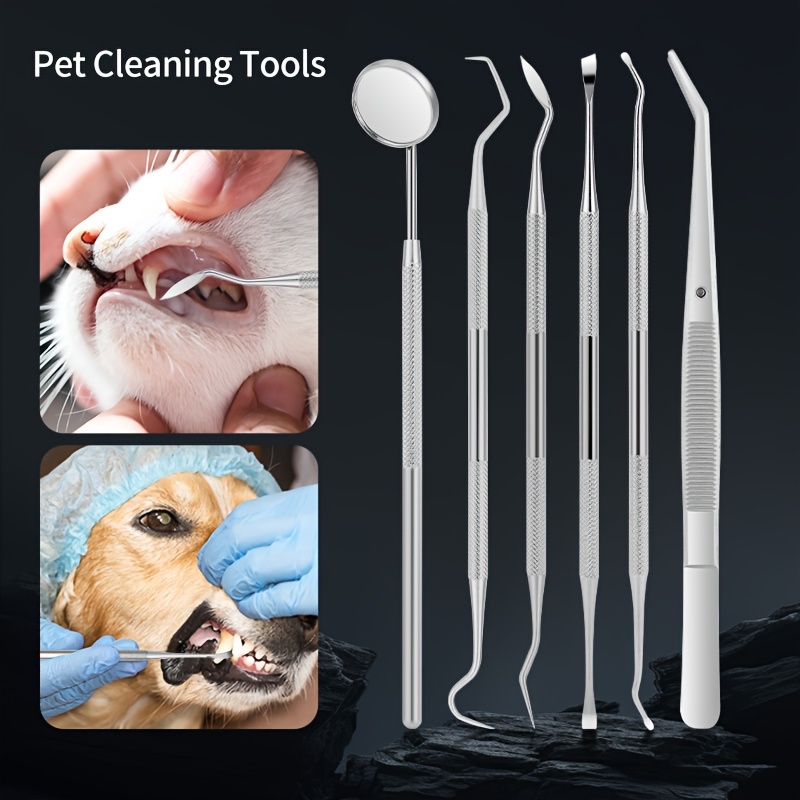Teeth Whitening Mouthwash - 6 stuks geluidsgolf tandsteenverwijderaar voor honden